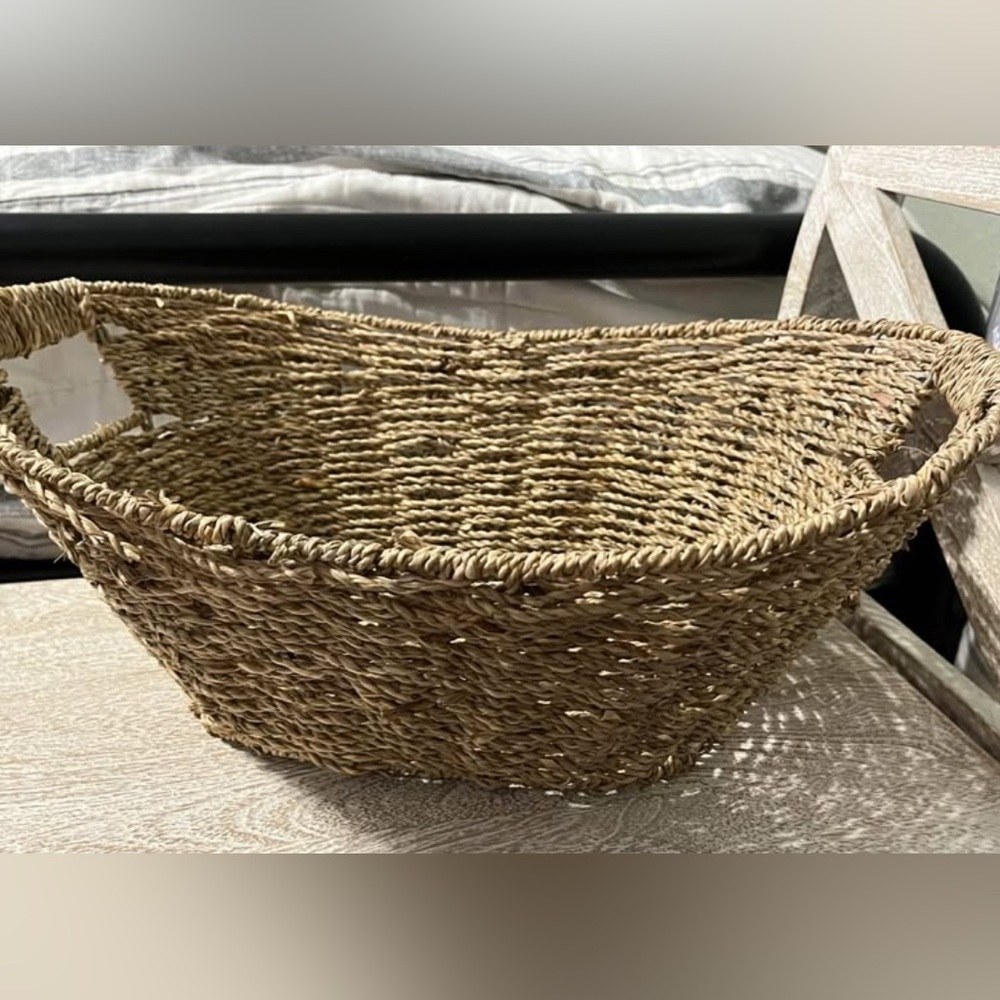 Set of 2 Woven Storage Baskets – Rustic & Stylish!